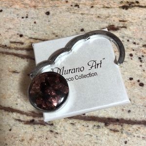 Murano Art handbag hook